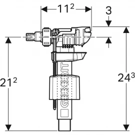 Клапан заливной боковой 3/8" Geberit 240.700.00.1