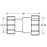 Муфта переходная ц/ц Ø40хØ32 McAlpine 3240H-WH