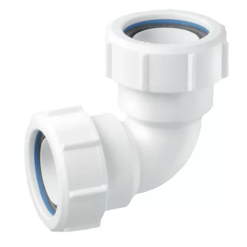 Отвод 90° Ø50 ц/ц McAlpine 50A-WH