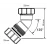 Отвод 45° Ø32 ц/ц McAlpine 32B-WH