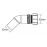 Отвод 45° Ø32 McAlpine 32D-WH
