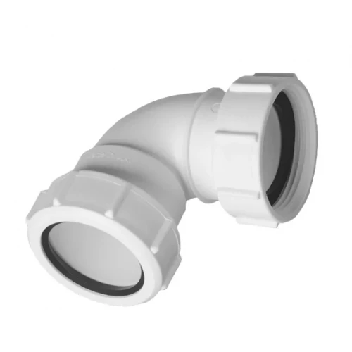 Отвод 90° Ø32х11/4" накидная гайка McAlpine 32FS-WH