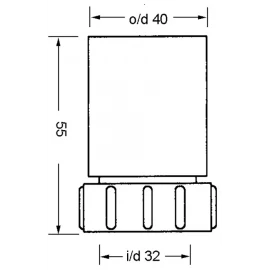 Муфта переходная Ø32хØ40 McAlpine 4032J-WH