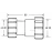 Муфта переходная ц/ц Ø50хØ40 McAlpine 4050H-WH