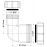 Отвод 90° переходной Ø32хØ50 McAlpine 5032A-WH