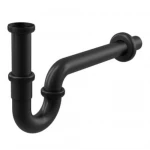 Сифон трубный для умывальника A4320BLACK AlcaPlast 