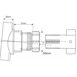 Переход (врезка) Ø110-50 BOSSCONN110-50-GR McAlpine