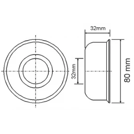 Отражатель декоративный Ø32 McAlpine F32 