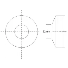 Отражатель плоский Ø32 McAlpine F32S