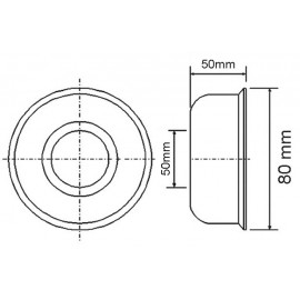 Отражатель декоративный Ø50 McAlpine F50