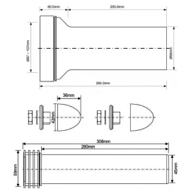 Комплект для систем инсталляций McAlpine FP45R-KIT2