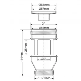 Приемная воронка для сифона McAlpine FUNNEL-D-2H