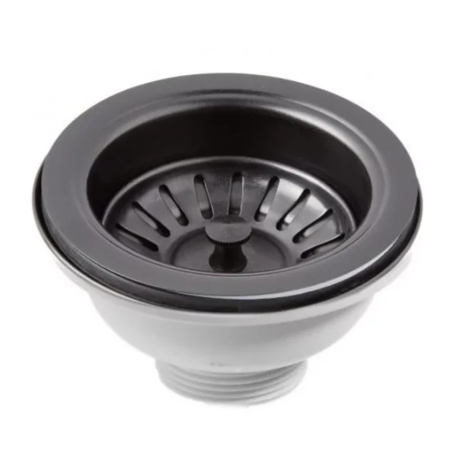 Выпуск с решеткой-пробкой 113х11/2 (черный) Kaiser