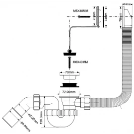 Обвязка для ванны McAlpine MRB1