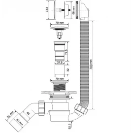 Обвязка для ванны автомат L700 McAlpine MRB12