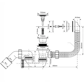 Обвязка для ванны автомат L500 McAlpine MRB8CB