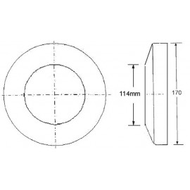 Отражатель декоративный Ø114 McAlpine F114