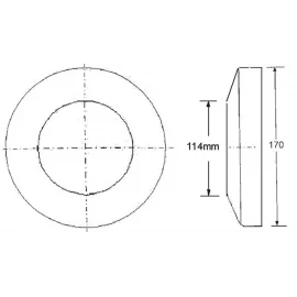 Отражатель декоративный Ø114 McAlpine F114
