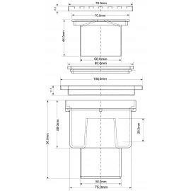 Трап вертикальный Ø50 McAlpine MRFG4V