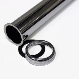 Трубка 300мм с гайкой хром Ø32 McAlpine STALK-300KN-CPB