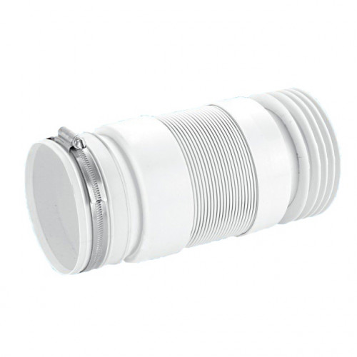 Гофра для унитаза с хомутом McAlpine (230-330мм) WC-F23RJ