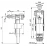 Арматура для бачка боковая 1/2" Alcaplast SA2000