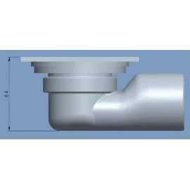Отвод для трапа укороченный 90° Elbow Magdrine