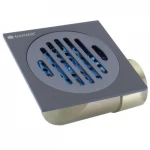 Трап с обратным клапаном 10х10 (графит) Ganzer T002-Q