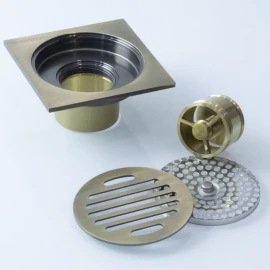 Трап с обратным клапаном (бронза) 10х10 Ganzer T001-D