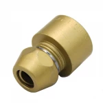 Муфта с внутренней резьбой Ø10х1/2" (мат. золото) Remer