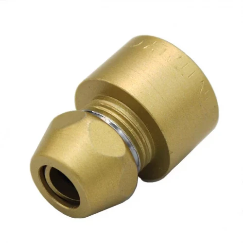 Муфта с внутренней резьбой Ø10х1/2" (мат. золото) Remer