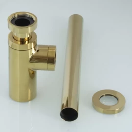 Сифон бутылочный для раковины A2E (золото) Ganzer