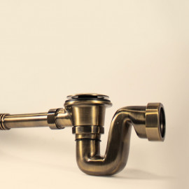 Обвязка для ванны автомат латунная McAlpine BRASSTRAP-50-AB