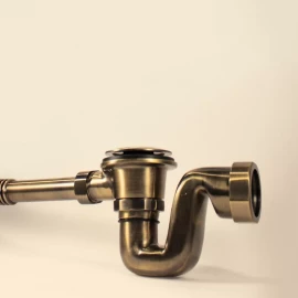 Обвязка для ванны автомат латунная McAlpine BRASSTRAP-50-AB