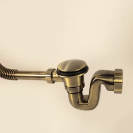 Обвязка для ванны автомат латунная McAlpine BRASSTRAP-50-AB