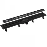Душевой лоток с решеткой 550мм (черный) Alcaplast APZ Simple