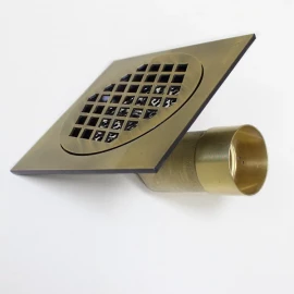 Трап с обр. клапаном горизонтальный 15х15 Ganzer T004-D