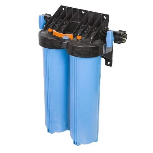 Колба фильтра двойная с кранами Big Blue 20” 1" М Т2 Джилекс