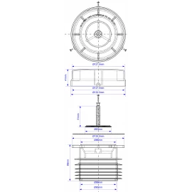 Вентиляционный клапан для канализации Ø110 McAlpine MRAA1S-CLEAR