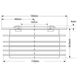 Переход внутренний Ø110х50 MRDC3-BL McAlpine