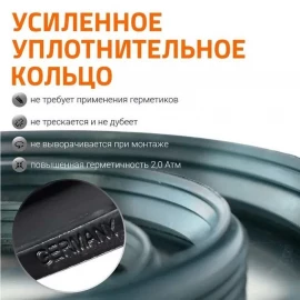 Крестовина одноплоскостная Ø110 Ostendorf Skolan Safe