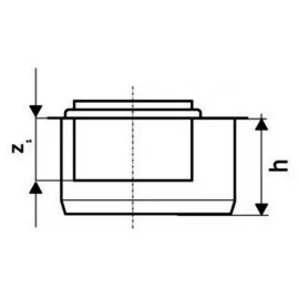 Муфта переходная короткая Ø75х50 HT Ostendorf