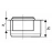 Муфта переходная короткая Ø75х50 HT Ostendorf