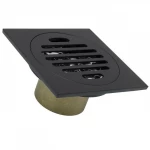Трап с обратным клапаном 10х10 (черный) Ganzer T001-C