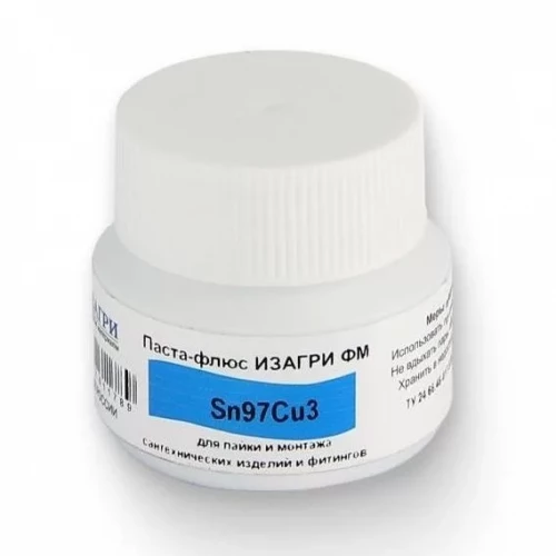 Флюс-паста для пайки 70гр. Sn97Cu3 ИЗАГРИ ФМ