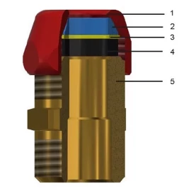 Угол обжимной Ø10 хром General Fittings