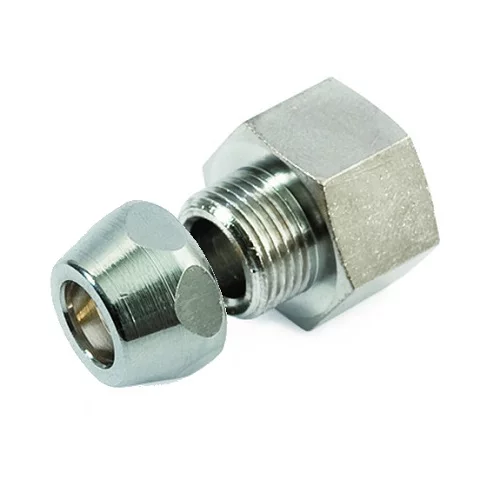 Муфта цанговая с внутренней резьбой Ø10х1/2" хром General Fittings