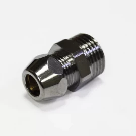 Муфта цанговая с наружной резьбой Ø10х1/2" хром General Fittings