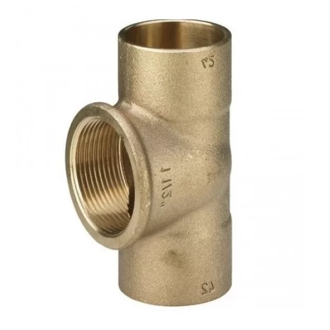 Тройник с внутренней резьбой пайка Ø15х1/2" Viega