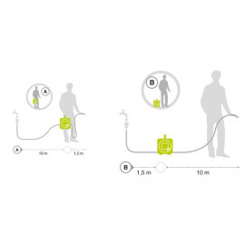 Катушка для шланга AQUABAG STYLE Lime 11,5м G.F.